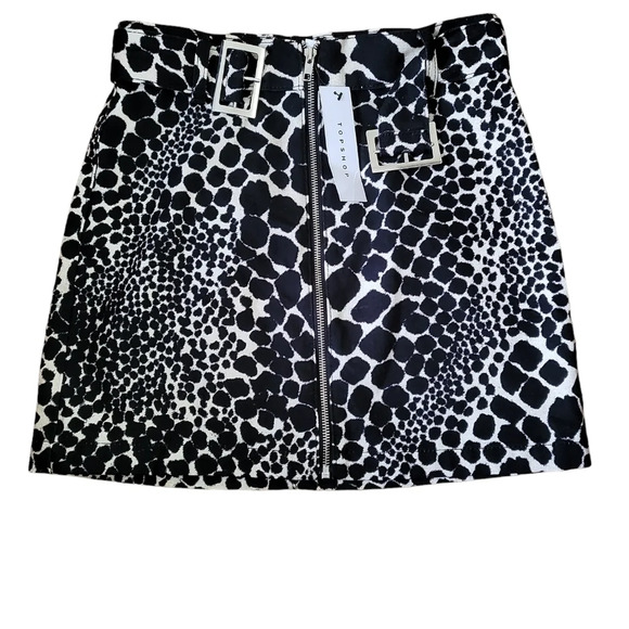 💕Topshop animal print skirt size 6 new - Picture 1 of 4